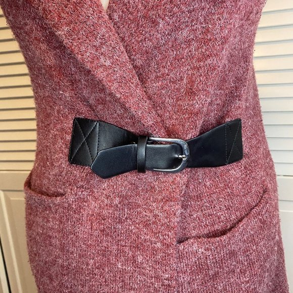 SOFT SURROUNDINGS LONG LINE BELTED CARDIGAN VEST - Picture 6 of 6